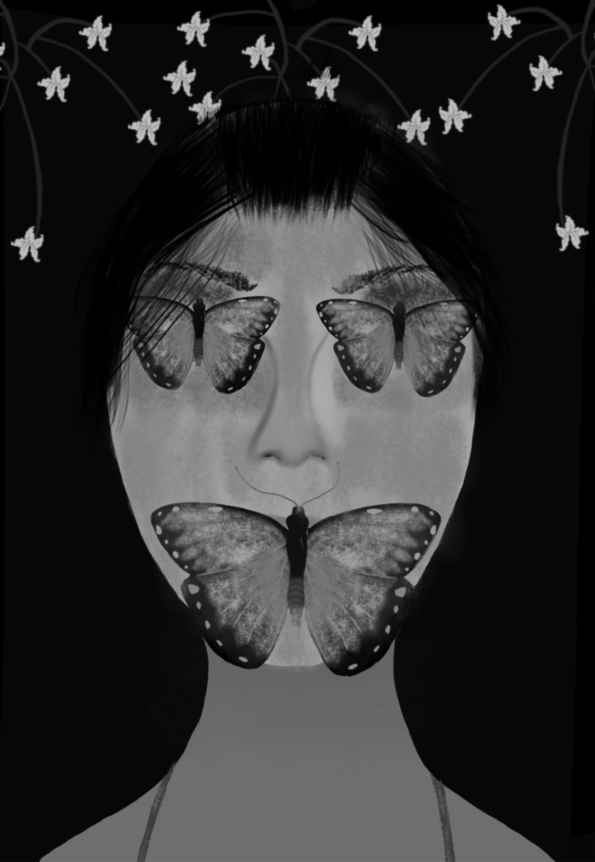 Blue Butterfly Sketches