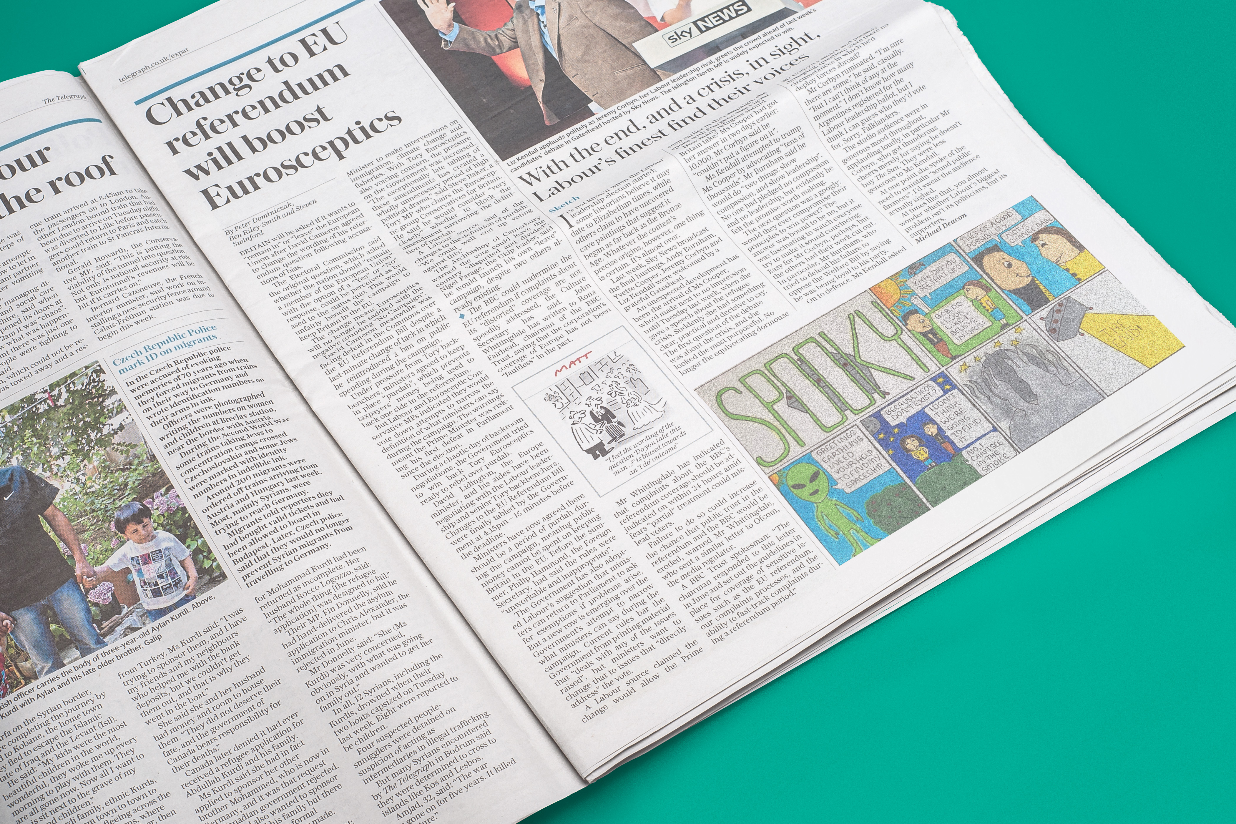 Comic Strip Newspaper