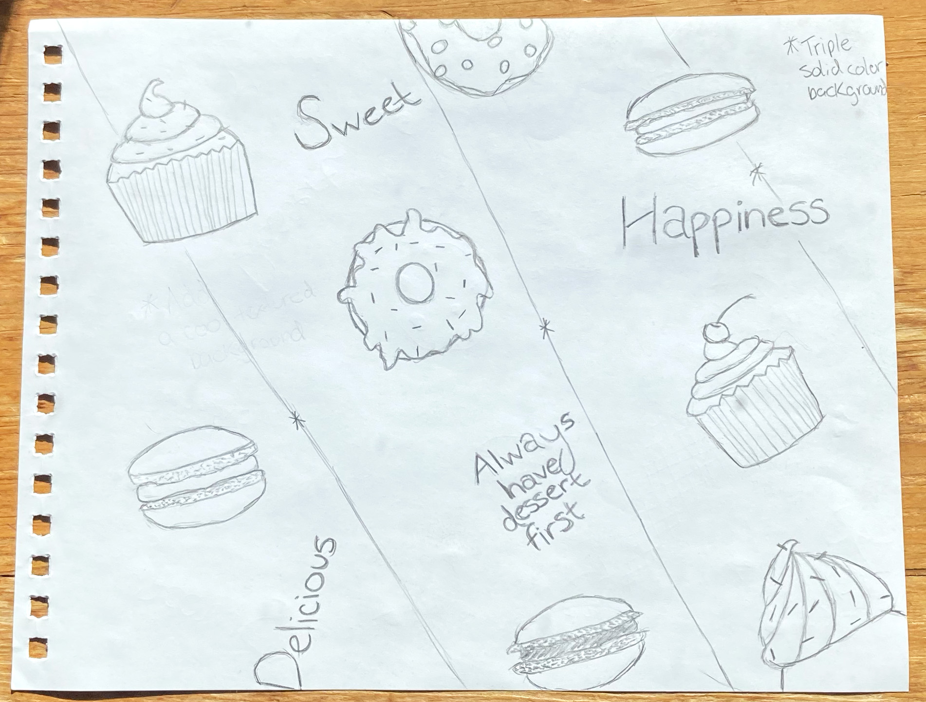 Food Pattern Sketches