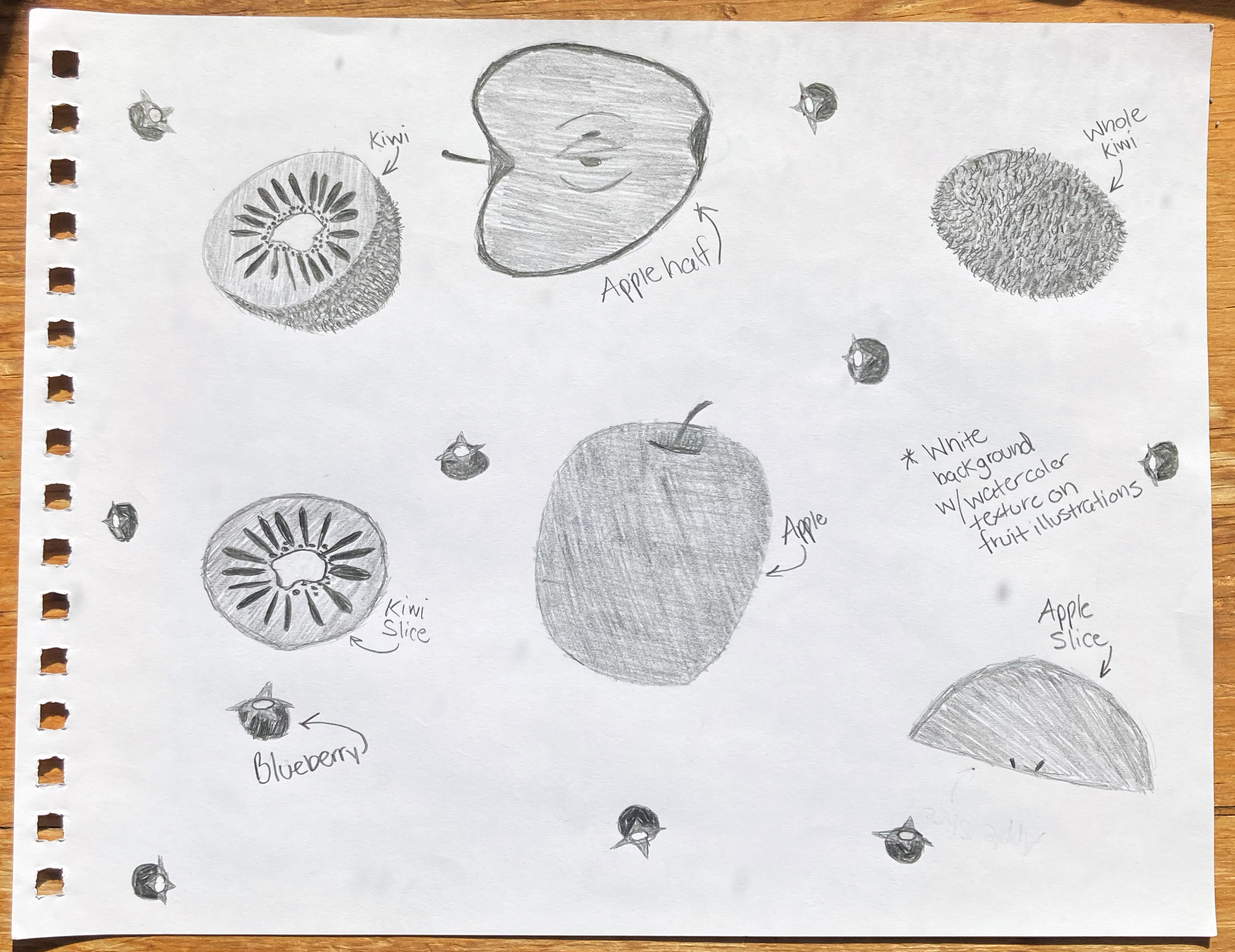 Food Pattern Sketches