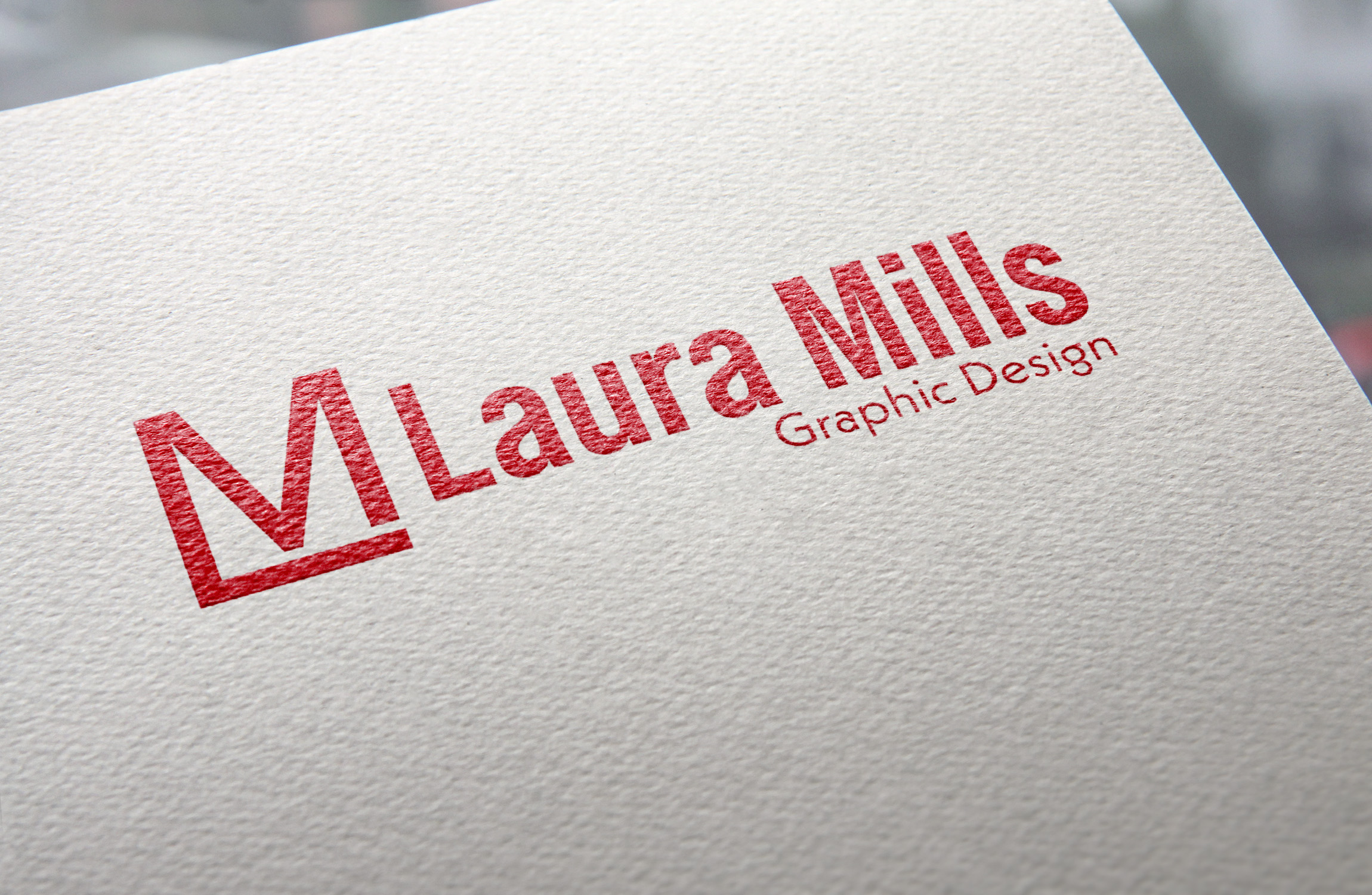 Laura Mills Branding Logo Mockup